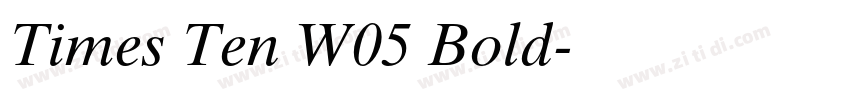 Times Ten W05 Bold字体转换